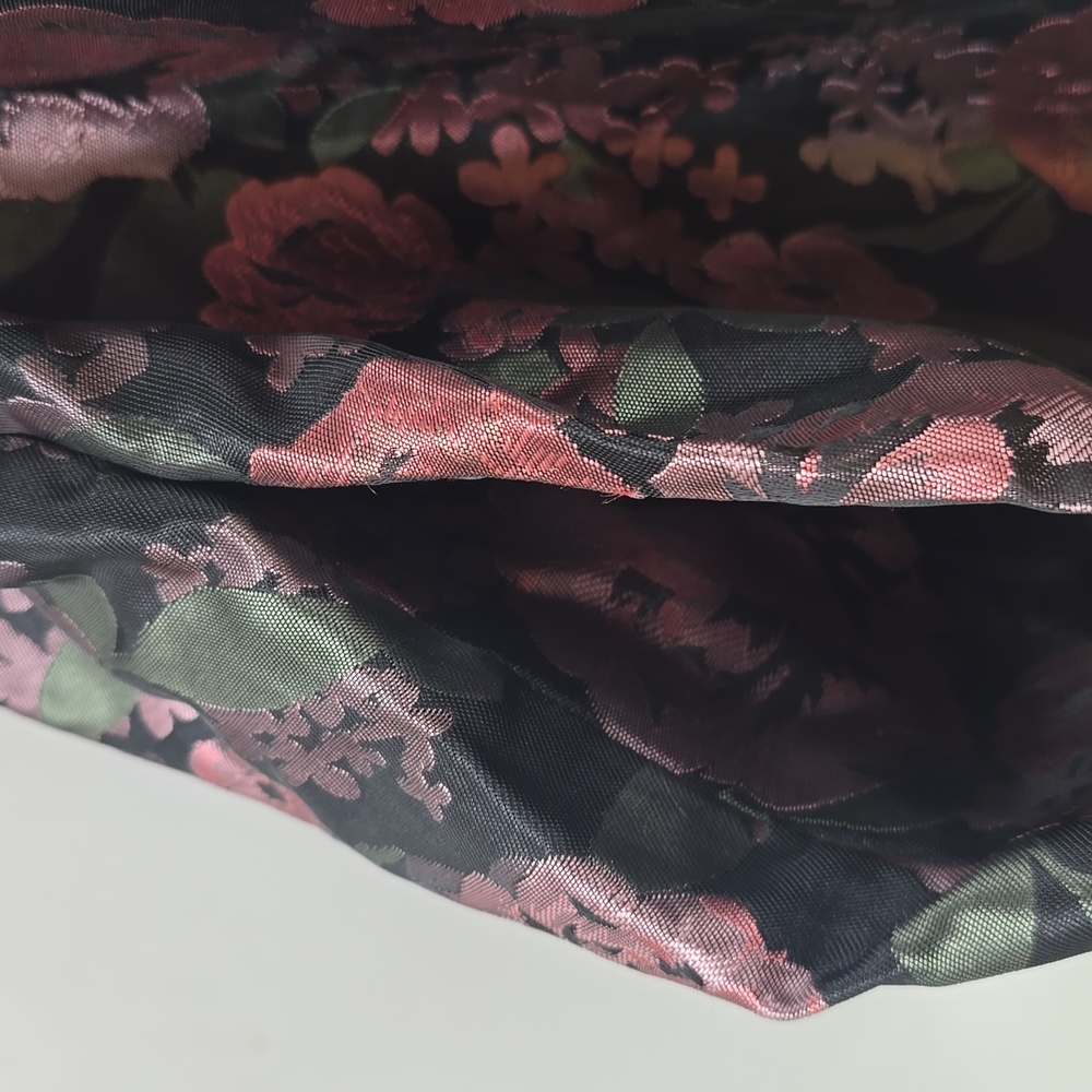 ARULA Black Smocked Dress with Subtle Pink-Green Trim - Picture 6 of 8